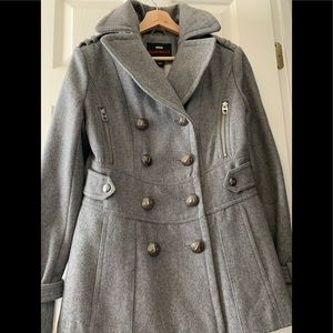 MISS SIXTY Double Breasted Wool Coat Sz S